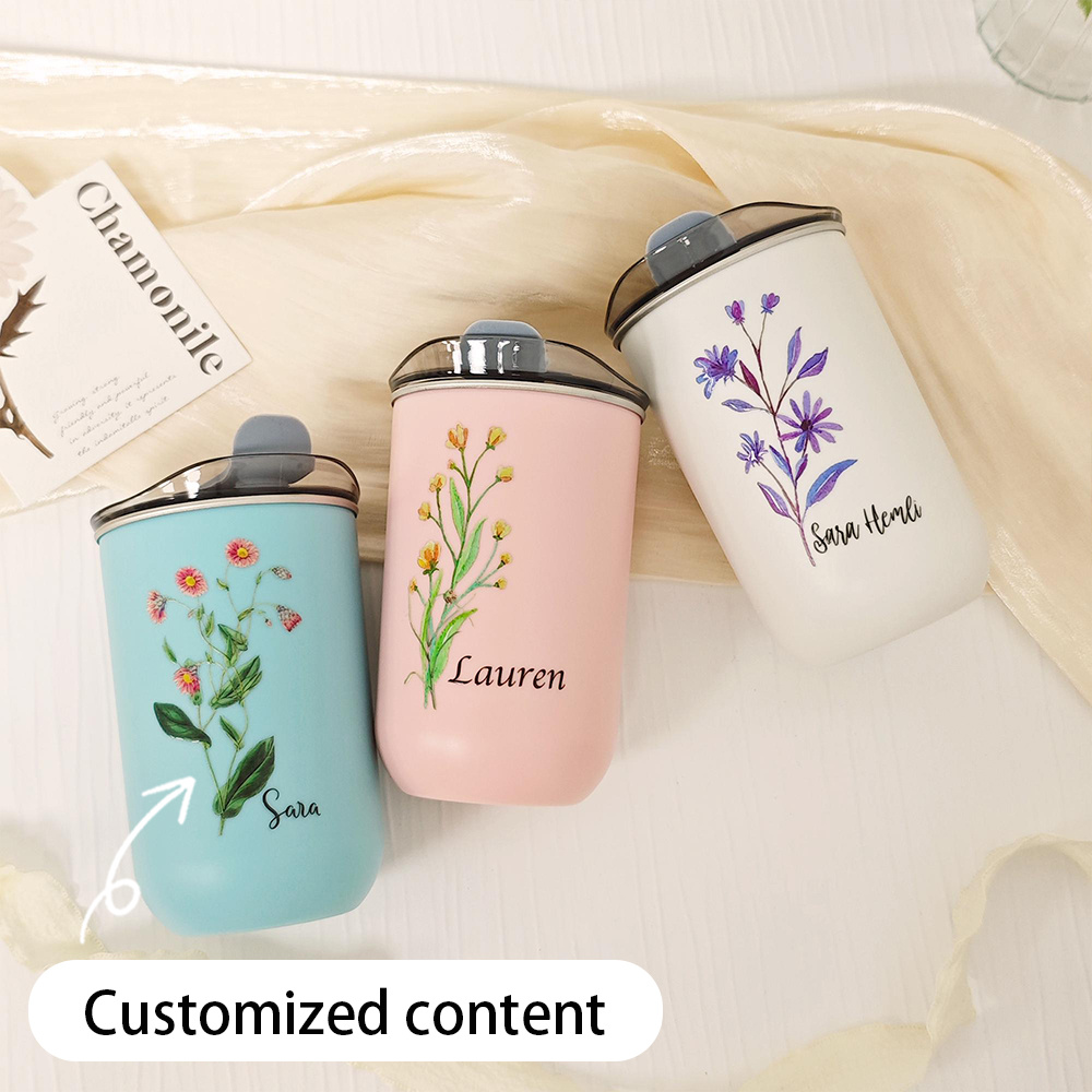Coffee Tea Name - Персонализированный термос из нержавеющей стали с