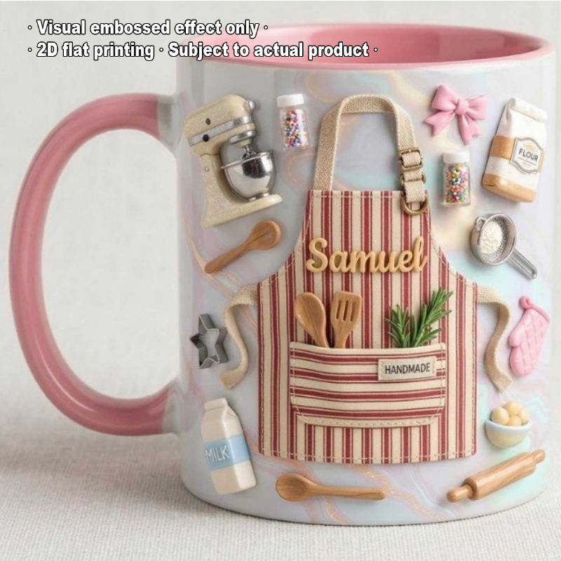Coffee Tea Name - Персонализированная керамическая кружка с 2D-печатью имени