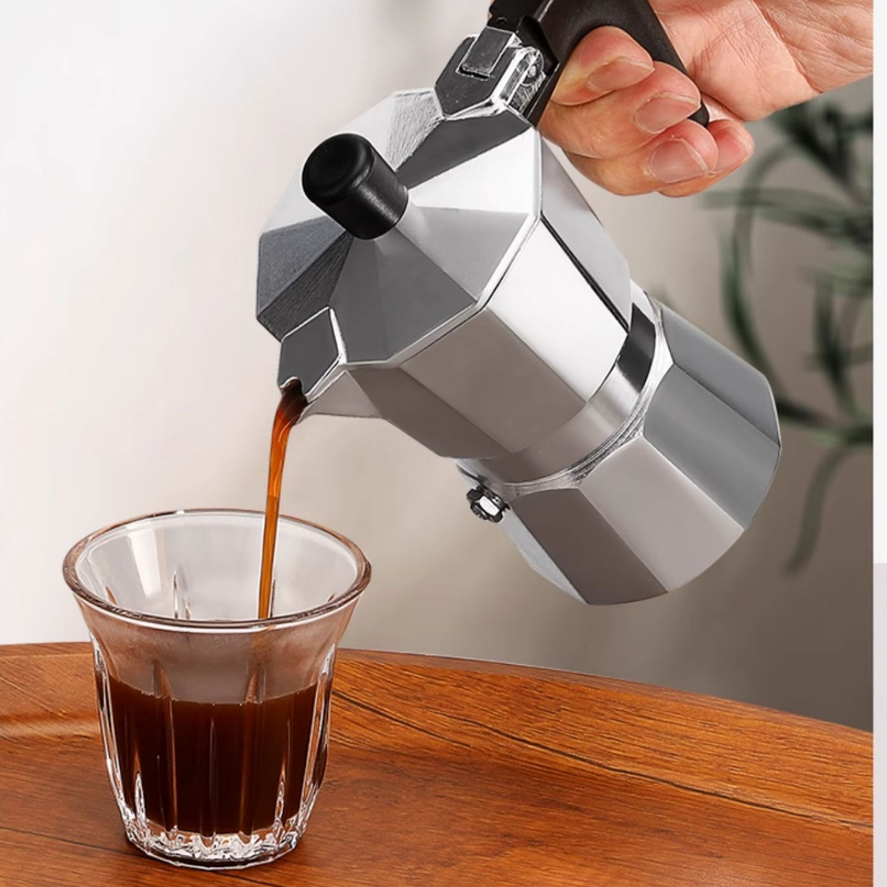 Moka Pot Stove - Мока-горшок, итальянская кофемашина для эспрессо, алюминиевый