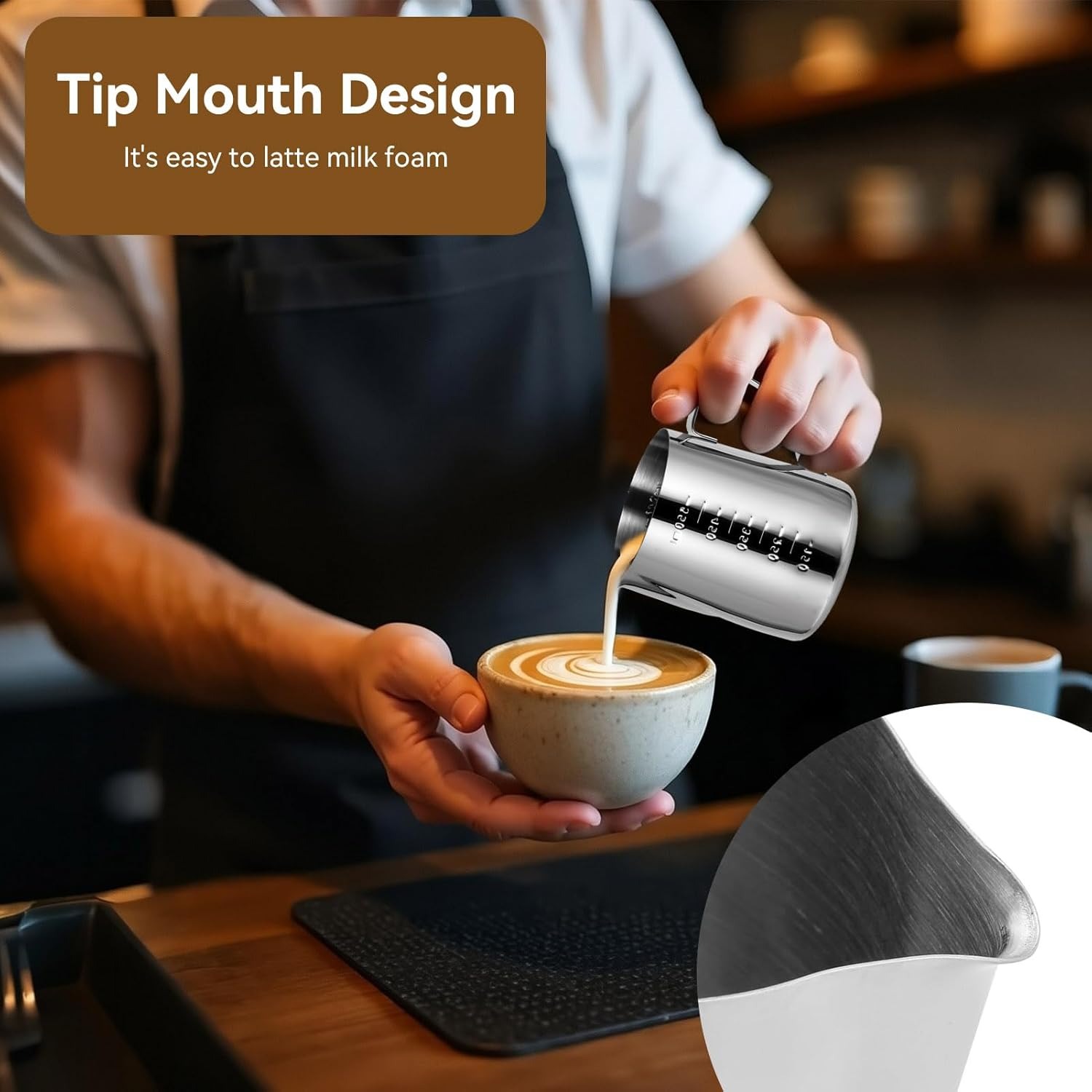 Кувшин для вспенивания молока  – обзор и цена Barista Milk Jug